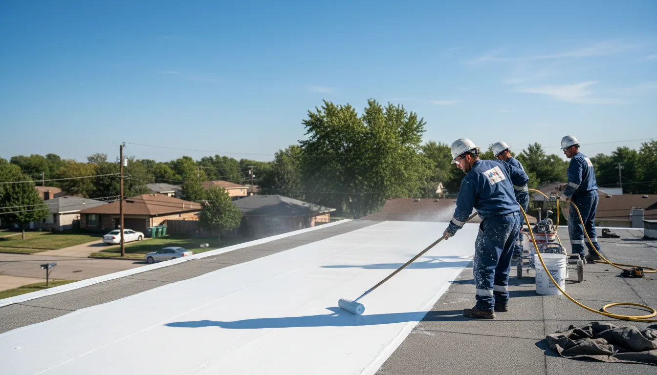 Commercial roof coating in Chimayo, NM near me